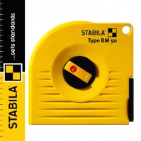 Stabila BM 50 Tape Measure fibreglass/steel, retractable, 10 m