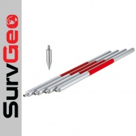 SurvGeo Mini Poles 4 x 30 cm, with a point
