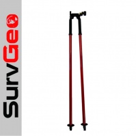 Bipod, invar and levelling staves support 