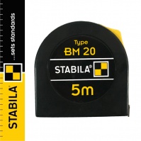 Stabila BM 20 Steel Pocket Tape Measure 5 m, with a lock 