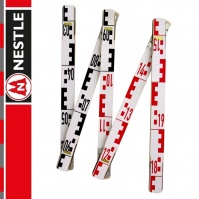 NESTLE Folding Levelling Rod, measure 4m / 8 x 50 cm