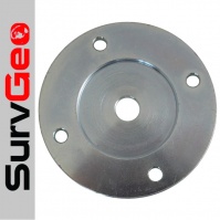 Round Prism Mounting Plate, mounted with screws/plugs